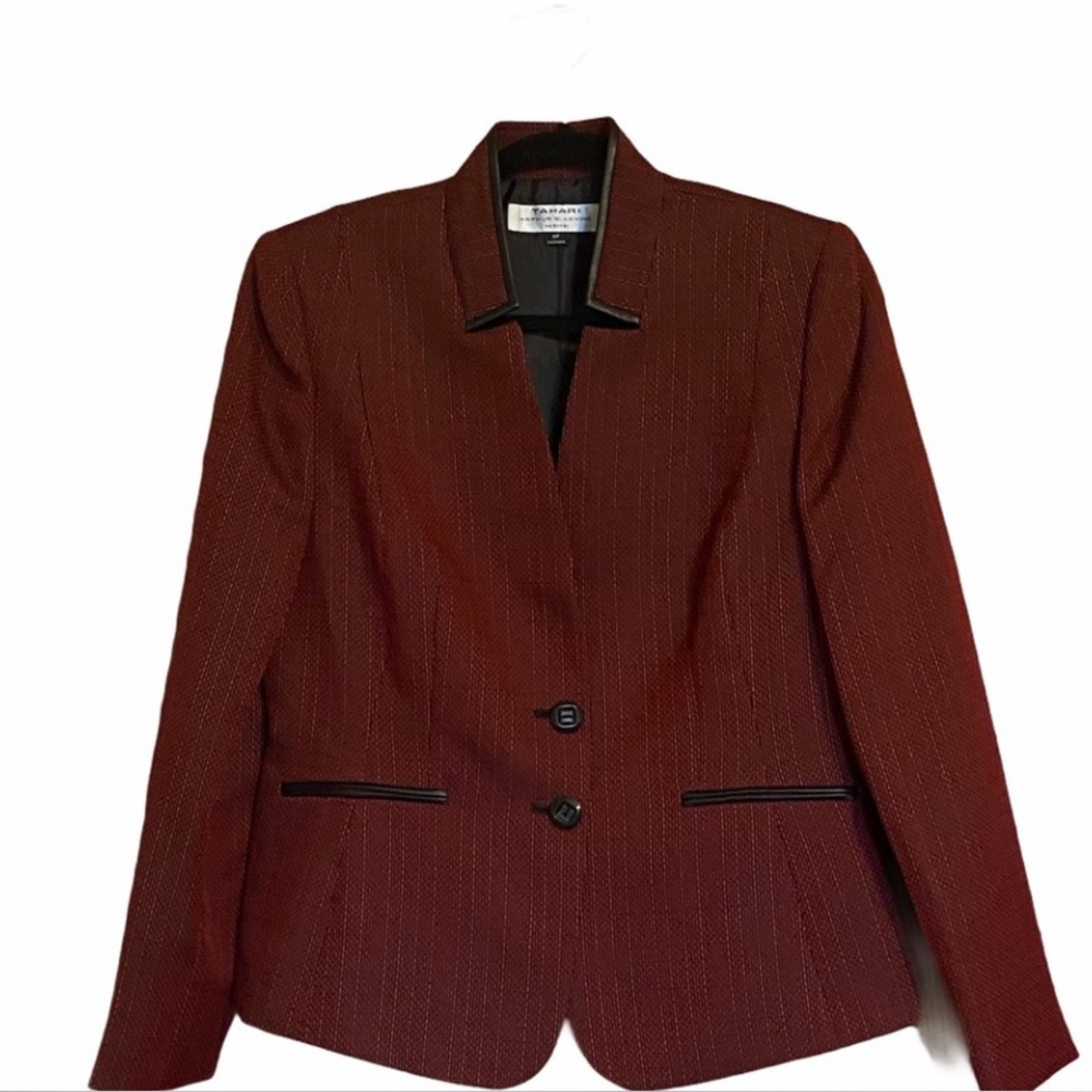 Tahari Arthur S Levine Red business suit jacket